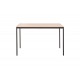 Τραπέζι "FARAGIO" αππό μέταλλο σε χρώμα φυσικό/μαύρο 120x75x75