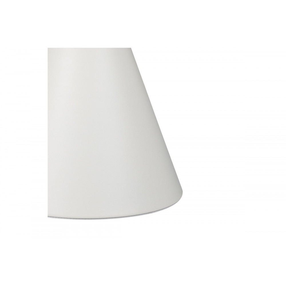 Βοηθητικό τραπέζι "COOZLIN" από sintered stone/μέταλλο σε χρώμα λευκό μαρμάρου Φ50x50