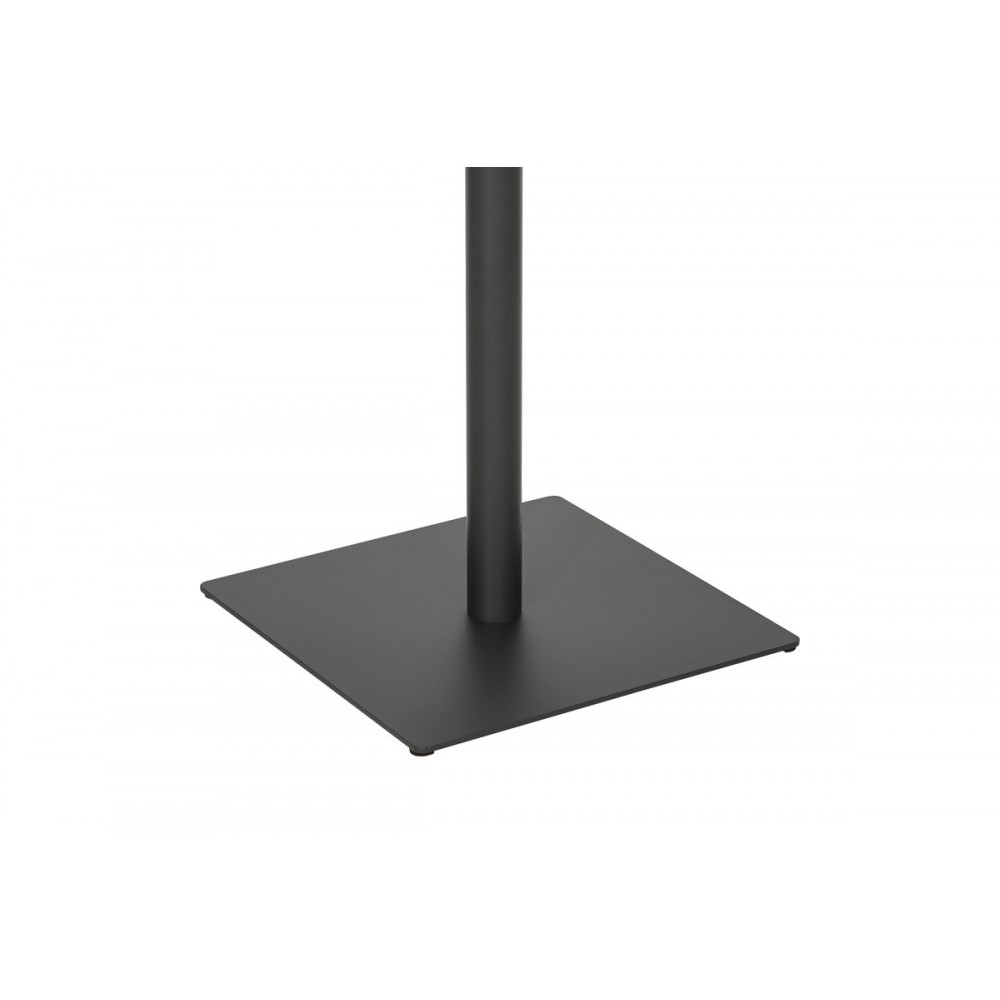 Τραπέζι "NEROBIAN" από mdf/μέταλλο σε χρώμα σονόμα/ανθρακί 60x60x75