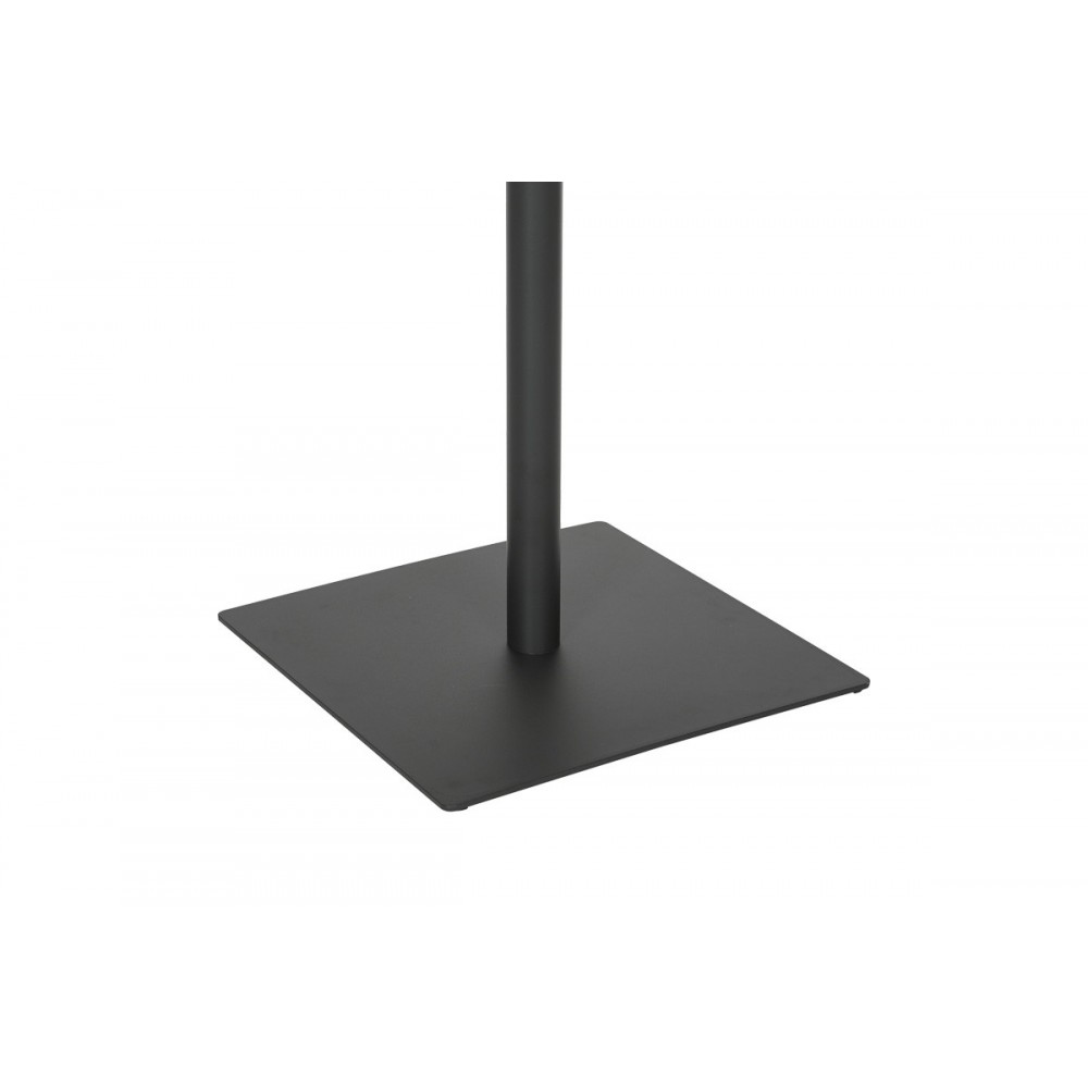 Τραπέζι "NEROBIAN" από mdf/μέταλλο σε χρώμα σονόμα/ανθρακί 70x70x75