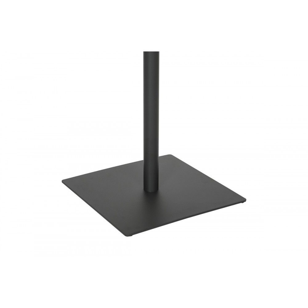 Τραπέζι "NEROBIAN" από mdf/μέταλλο σε χρώμα καρυδί/ανθρακί 70x70x75