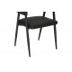 Πολυθρόνα "SEZAN" από pu/μέταλλο σε χρώμα μαύρο 56x55x78