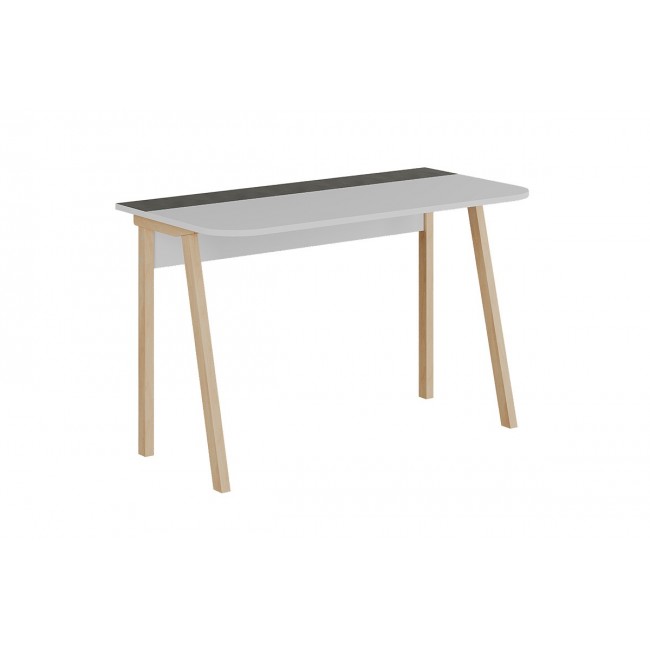 Γραφείο εργασίας "MALIA" σε χρώμα λευκό/φυσικό 120x60.5x75