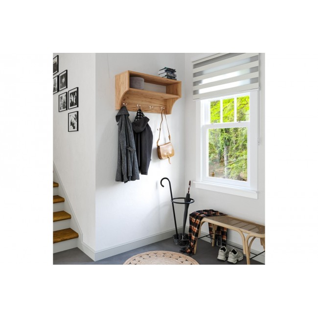 Κρεμάστρα "CROSTA" σε χρώμα oak 80x28x40