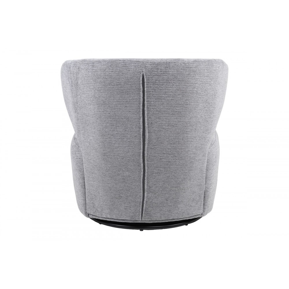 Πολυθρόνα "MARELIA" περιστρεφόμενη από ύφασμα σε χρώμα γκρι 73x76x76