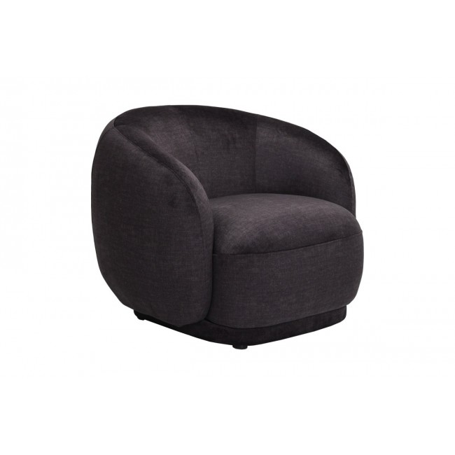 Πολυθρόνα "FREYA" από ύφασμα σε χρώμα ανθρακί 93x87x76