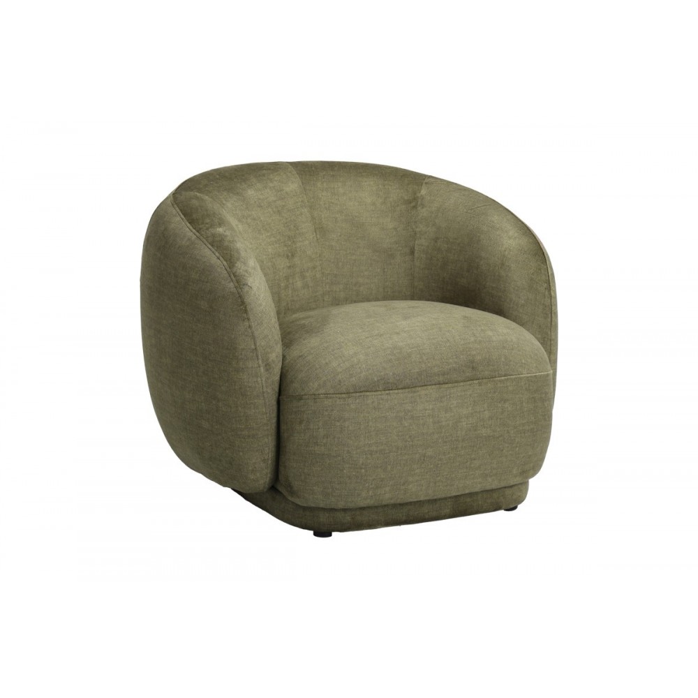 Πολυθρόνα "FREYA" από ύφασμα σε χρώμα λαδί 93x87x76