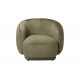 Πολυθρόνα "FREYA" από ύφασμα σε χρώμα λαδί 93x87x76