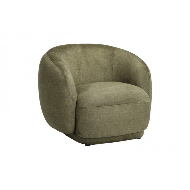 Πολυθρόνα "FREYA" από ύφασμα σε χρώμα λαδί 93x87x76