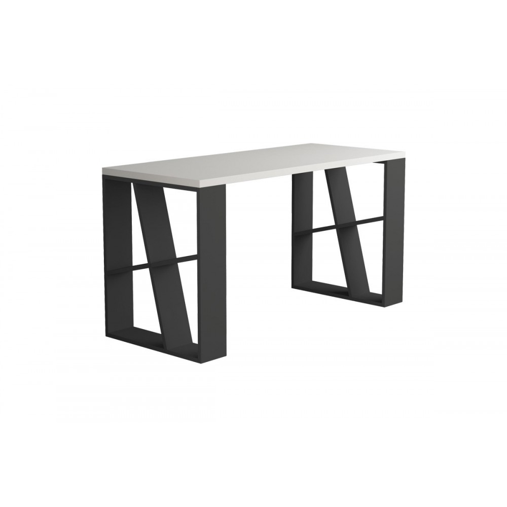 Γραφείο "HONEY" σε χρώμα λευκό/ανθρακί 137x60x75