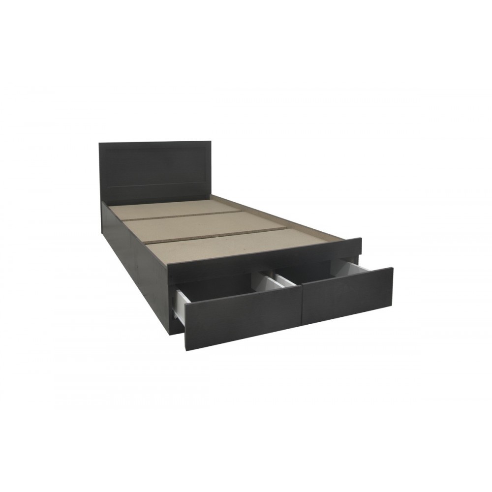 Κρεβάτι "OLYMPUS" με συρτάρι σε χρώμα βέγγε 145x205x80
