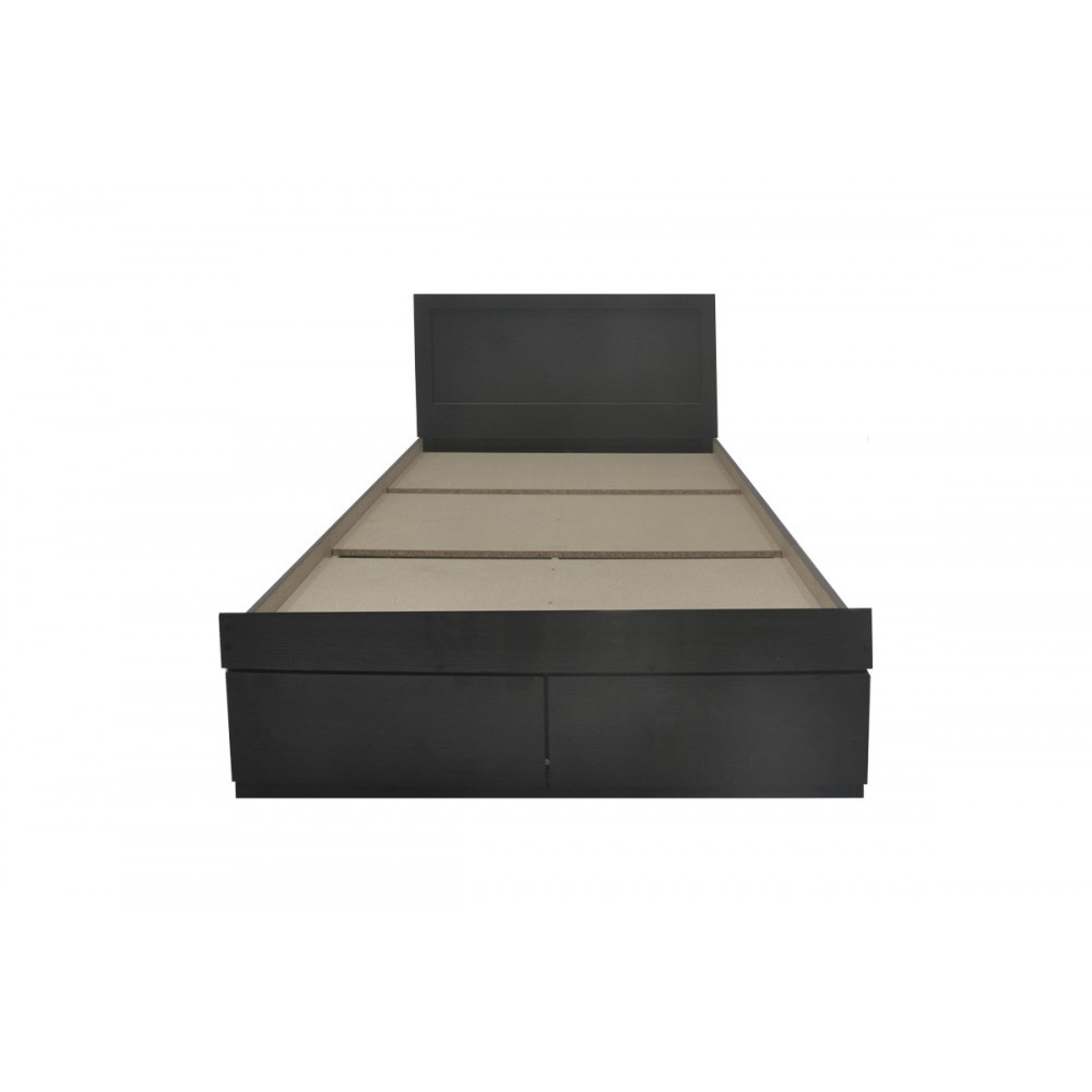 Κρεβάτι "OLYMPUS" με συρτάρι σε χρώμα βέγγε 145x205x80