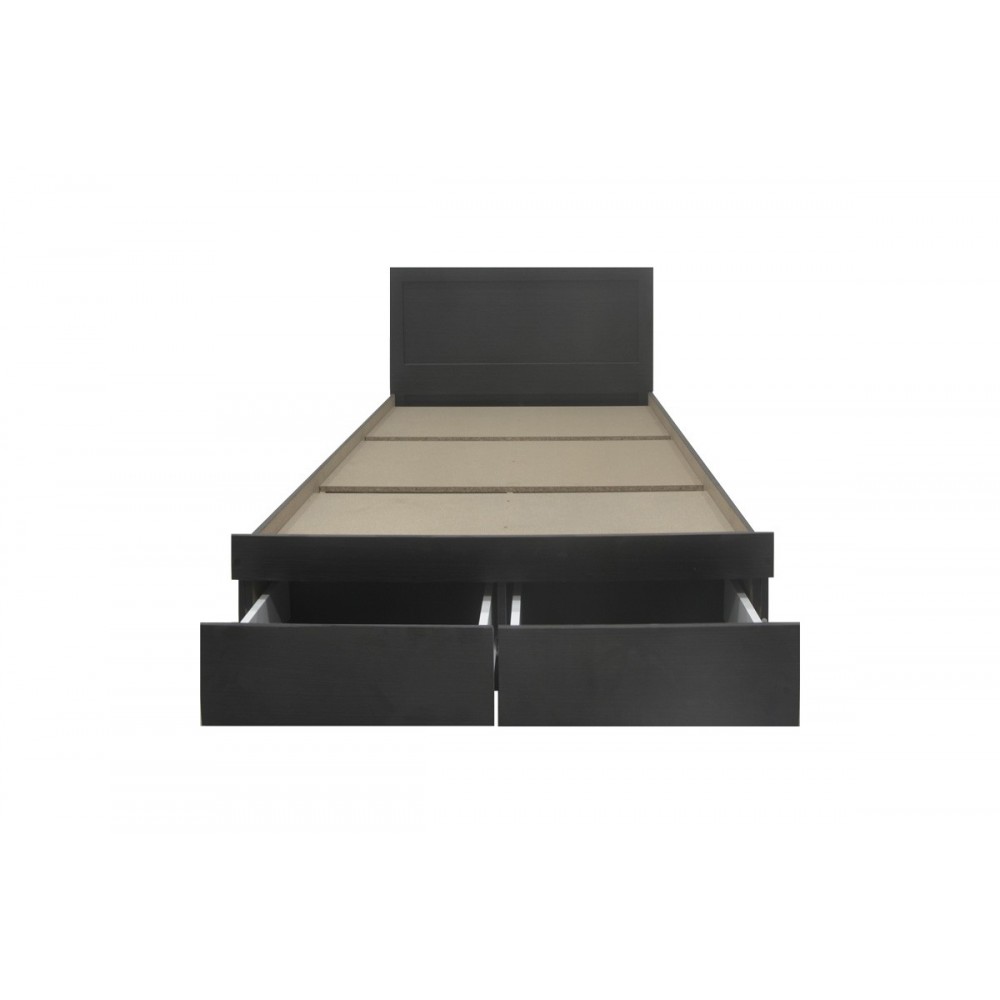 Κρεβάτι "OLYMPUS" με συρτάρι σε χρώμα βέγγε 145x205x80