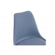 Καρέκλα γραφείου "GASTON II" από pp/pu σε χρώμα ανοιχτό μπλε 48x57x77-90