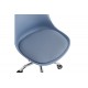 Καρέκλα γραφείου "GASTON II" από pp/pu σε χρώμα ανοιχτό μπλε 48x57x77-90