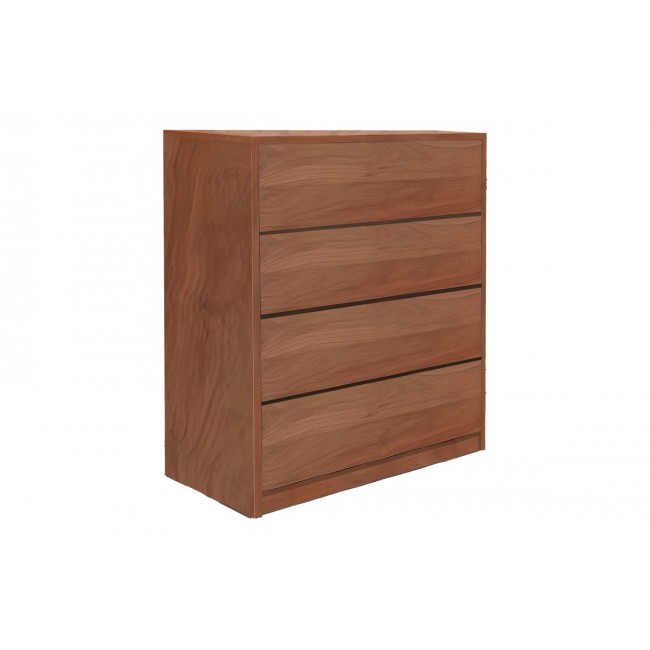 Συρταριέρα "KUANGER" από mdf σε χρώμα καρυδί 80x40x80