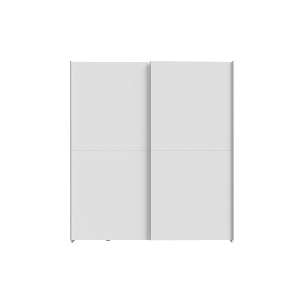 Ντουλάπα δίφυλλη "NOEZ I" σε χρώμα λευκό 170.5x61x190.5
