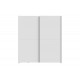 Ντουλάπα δίφυλλη "NOEZ I" σε χρώμα λευκό 170.5x61x190.5