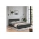 Κρεβάτι "OLYMPUS" με συρτάρι σε χρώμα βέγγε 162.5x205x80