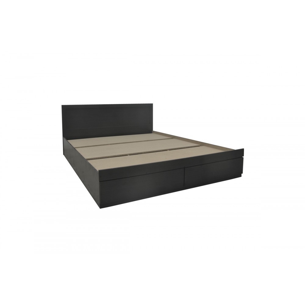 Κρεβάτι "OLYMPUS" με συρτάρι σε χρώμα βέγγε 162.5x205x80