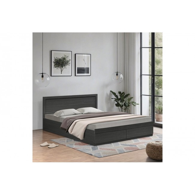 Κρεβάτι "OLYMPUS" με συρτάρι σε χρώμα βέγγε 155x205x80