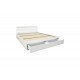 Κρεβάτι "OLYMPUS" με συρτάρι σε χρώμα λευκό 125x205x80
