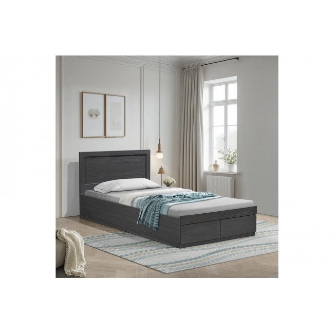 Κρεβάτι "OLYMPUS" με συρτάρι σε χρώμα βέγγε 105x205x80