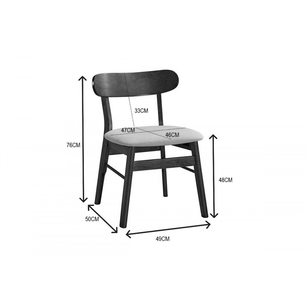 Τραπεζαρία 7τμχ "ELEGANZA-CAIRO" από mdf/ύφασμα σε χρώμα καρυδί/εκρού 180x99x75.8