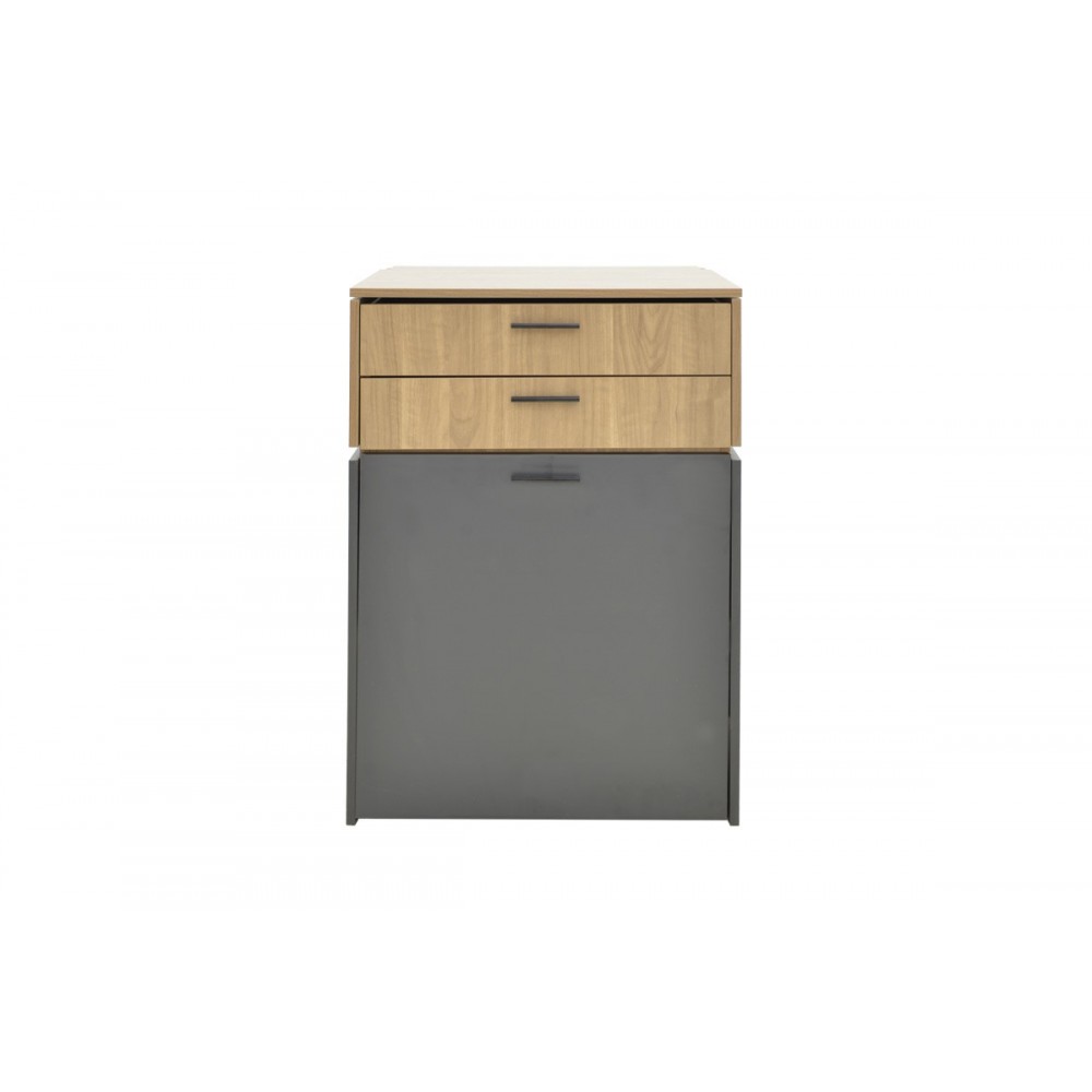 Τουαλέτα κρεβατοκάμαρας "SONLEN" σε χρώμα ανθρακί/σονόμα 60x45x130