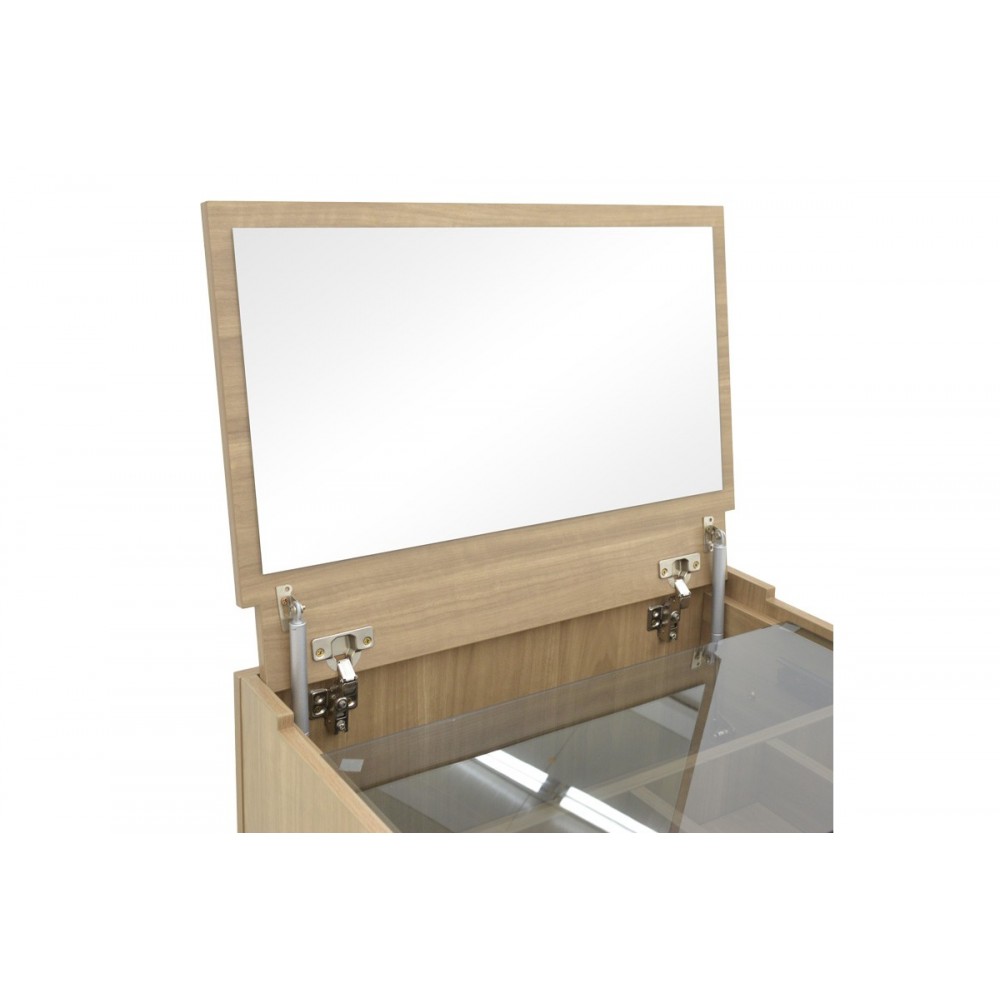 Τουαλέτα κρεβατοκάμαρας "SONLEN" σε χρώμα ανθρακί/σονόμα 60x45x130