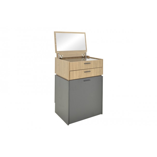 Τουαλέτα κρεβατοκάμαρας "SONLEN" σε χρώμα ανθρακί/σονόμα 60x45x130