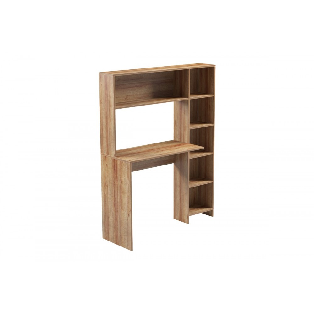 Γραφείο με βιβλιοθήκη "JANSON" σε χρώμα oak 113.2x40x141.8