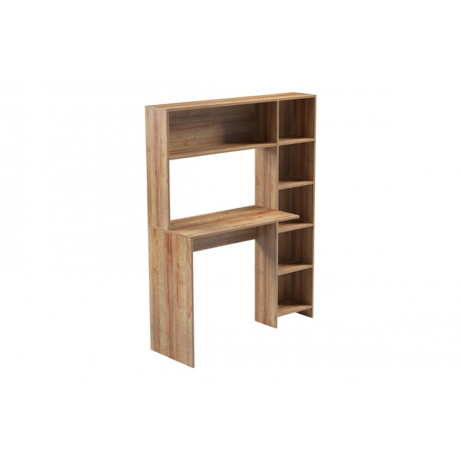 Γραφείο με βιβλιοθήκη "JANSON" σε χρώμα oak 113.2x40x141.8