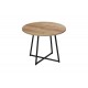 Τραπέζι "SARAH I" σε χρώμα oak/μαύρο Φ100x76