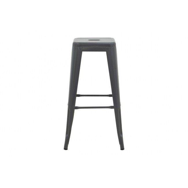 Σκαμπό μπαρ "UTOPIA" από μέταλλο σε χρώμα ανθρακί 42x42x76