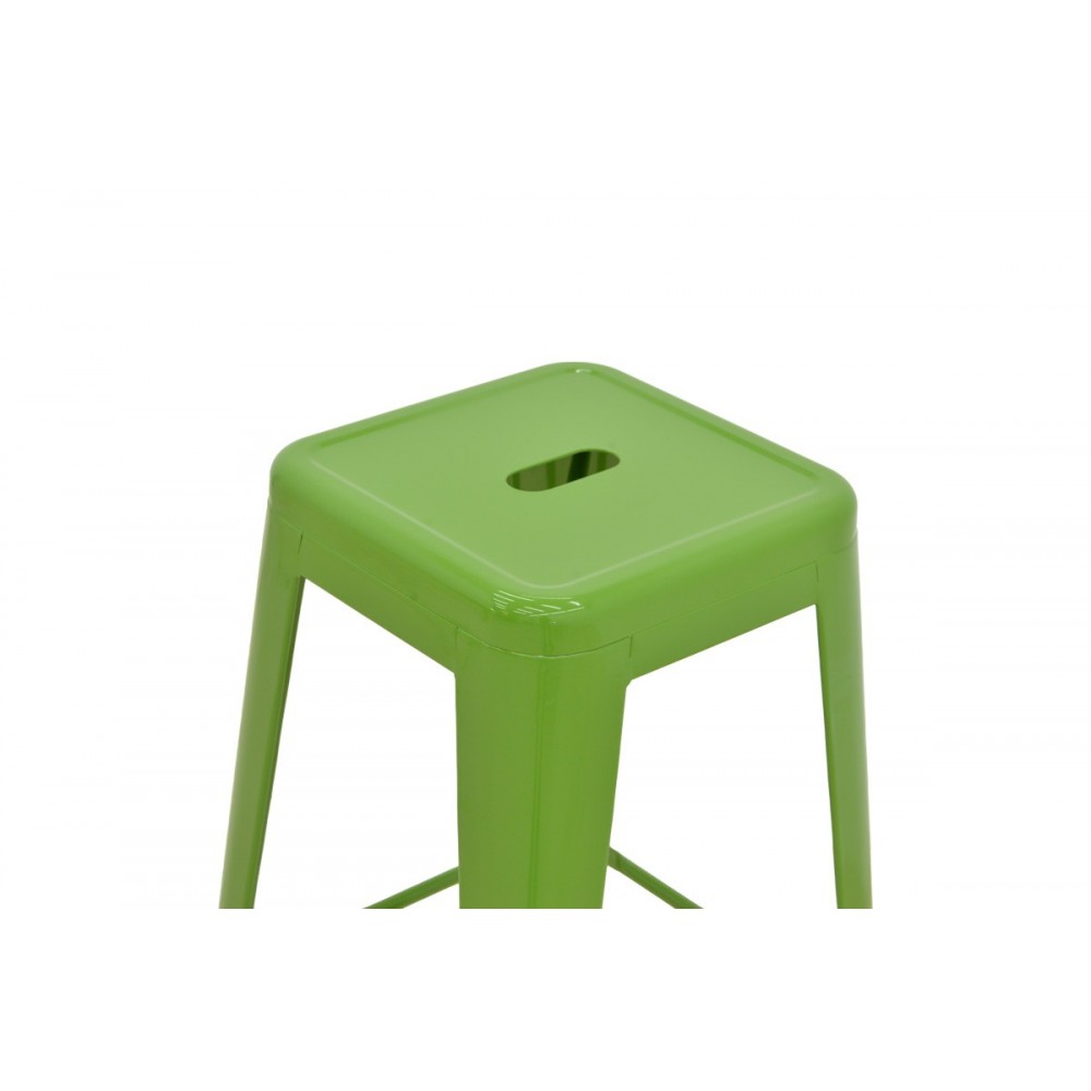 Σκαμπό μπαρ "UTOPIA" από μέταλλο σε χρώμα πράσινο 42x42x76