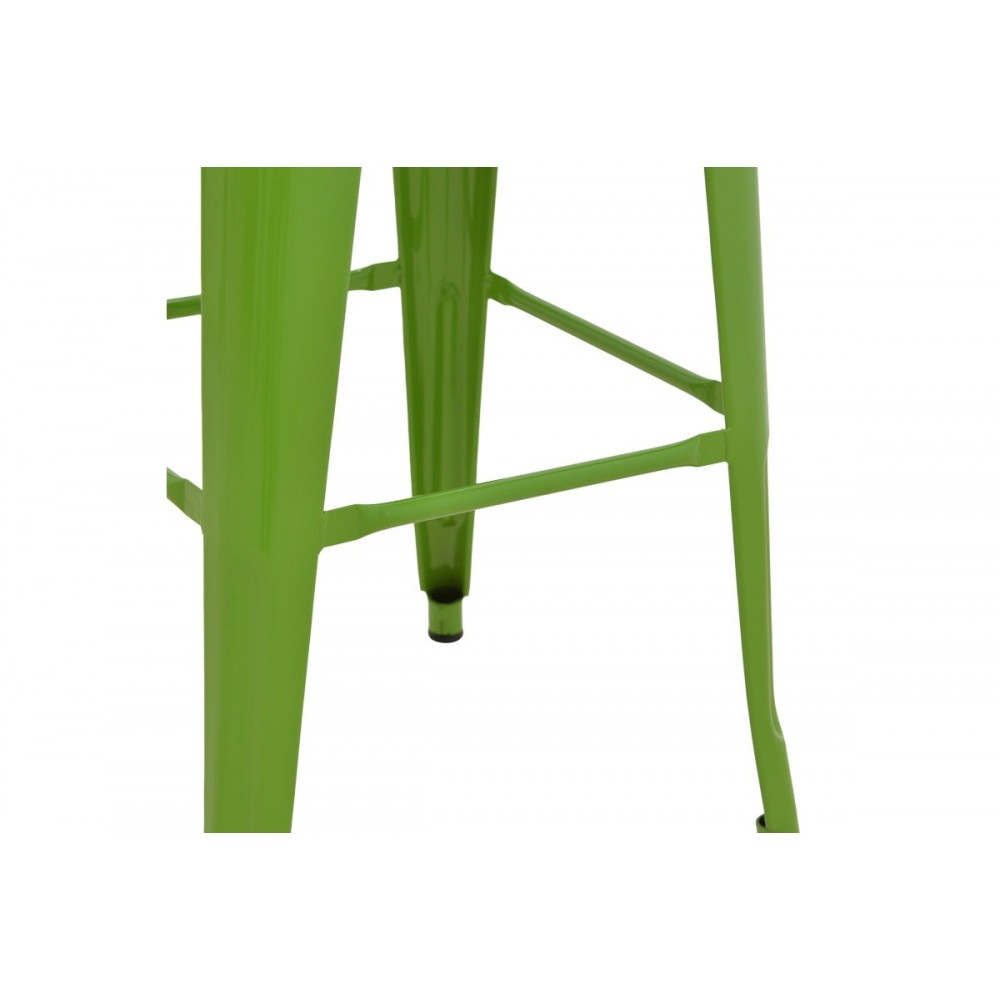 Σκαμπό μπαρ "UTOPIA" από μέταλλο σε χρώμα πράσινο 42x42x76