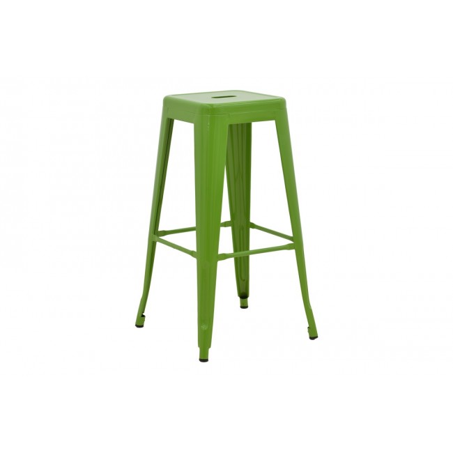 Σκαμπό μπαρ "UTOPIA" από μέταλλο σε χρώμα πράσινο 42x42x76