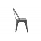 Καρέκλα "UTOPIA" από μέταλλο σε χρώμα ανθρακί 44x44x85