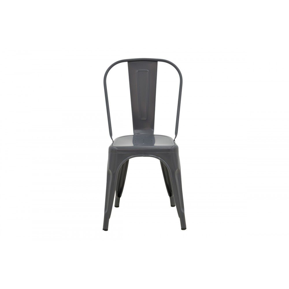 Καρέκλα "UTOPIA" από μέταλλο σε χρώμα ανθρακί 44x44x85