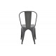 Καρέκλα "UTOPIA" από μέταλλο σε χρώμα ανθρακί 44x44x85