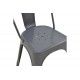 Καρέκλα "UTOPIA" από μέταλλο σε χρώμα ανθρακί 44x44x85