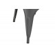 Καρέκλα "UTOPIA" από μέταλλο σε χρώμα ανθρακί 44x44x85