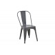 Καρέκλα "UTOPIA" από μέταλλο σε χρώμα ανθρακί 44x44x85