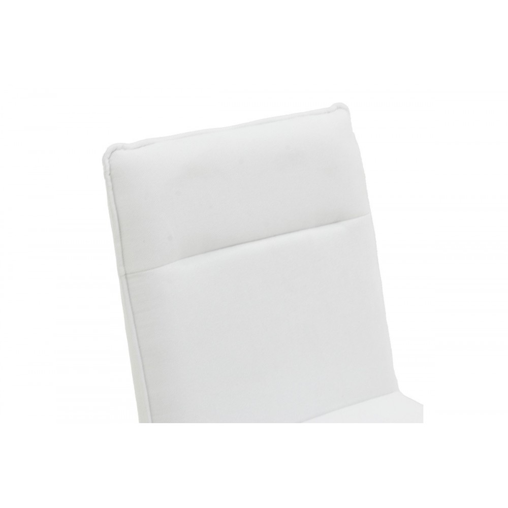 Σκαμπό μπαρ "ESSENTIAL" από ύφασμα/μέταλλο σε χρώμα μπεζ/μαύρο 53x64.5x107