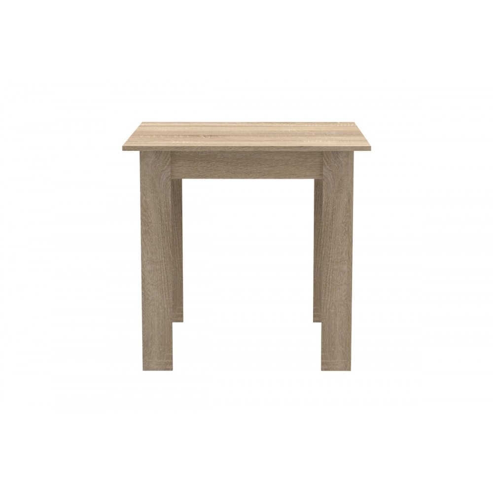 Τραπεζαρία 3τμχ "MANKA I-GASTON" σε χρώμα σονόμα/μαύρο 80x80x77