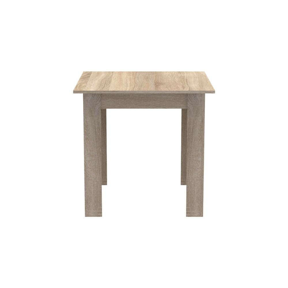 Τραπεζαρία 3τμχ "MANKA I-GASTON" σε χρώμα σονόμα/μαύρο 80x80x77