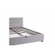 Κρεβάτι "MOLITO" από βελούδο σε χρώμα γκρι 158x214x91