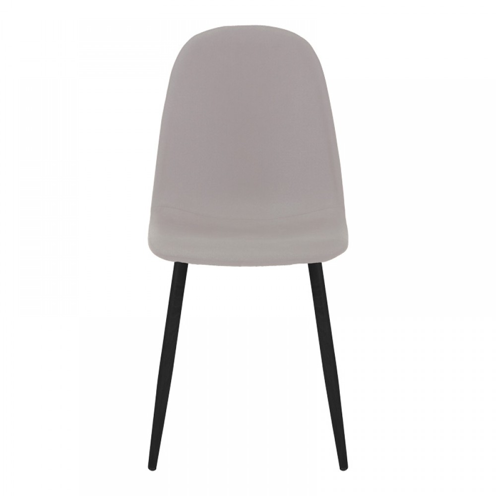 Καρέκλα "BELLA" από ύφασμα/μέταλλο σε χρώμα γκρι/μαύρο 43.5x52x89