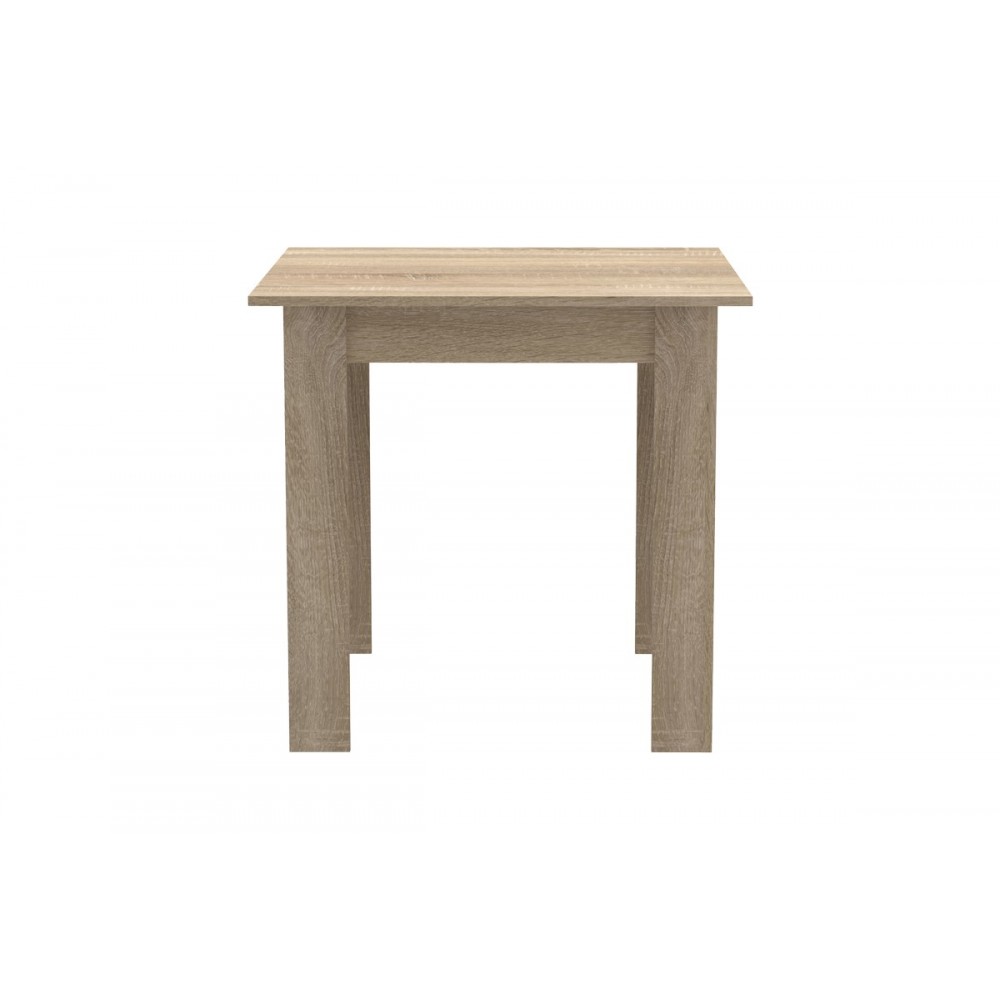 Τραπεζαρία 3τμχ "MANKA I-JULITA" σε χρώμα σονόμα/μαύρο 80x80x77